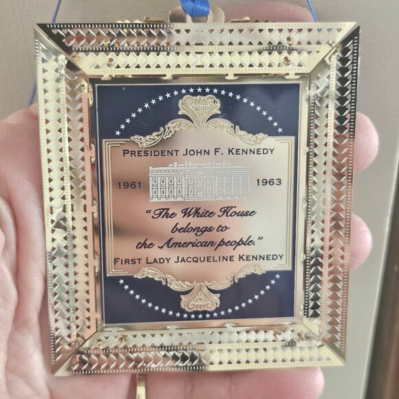 Official 2020 White House Christmas Ornament Honoring JFK 35th President - Picture 9 of 9